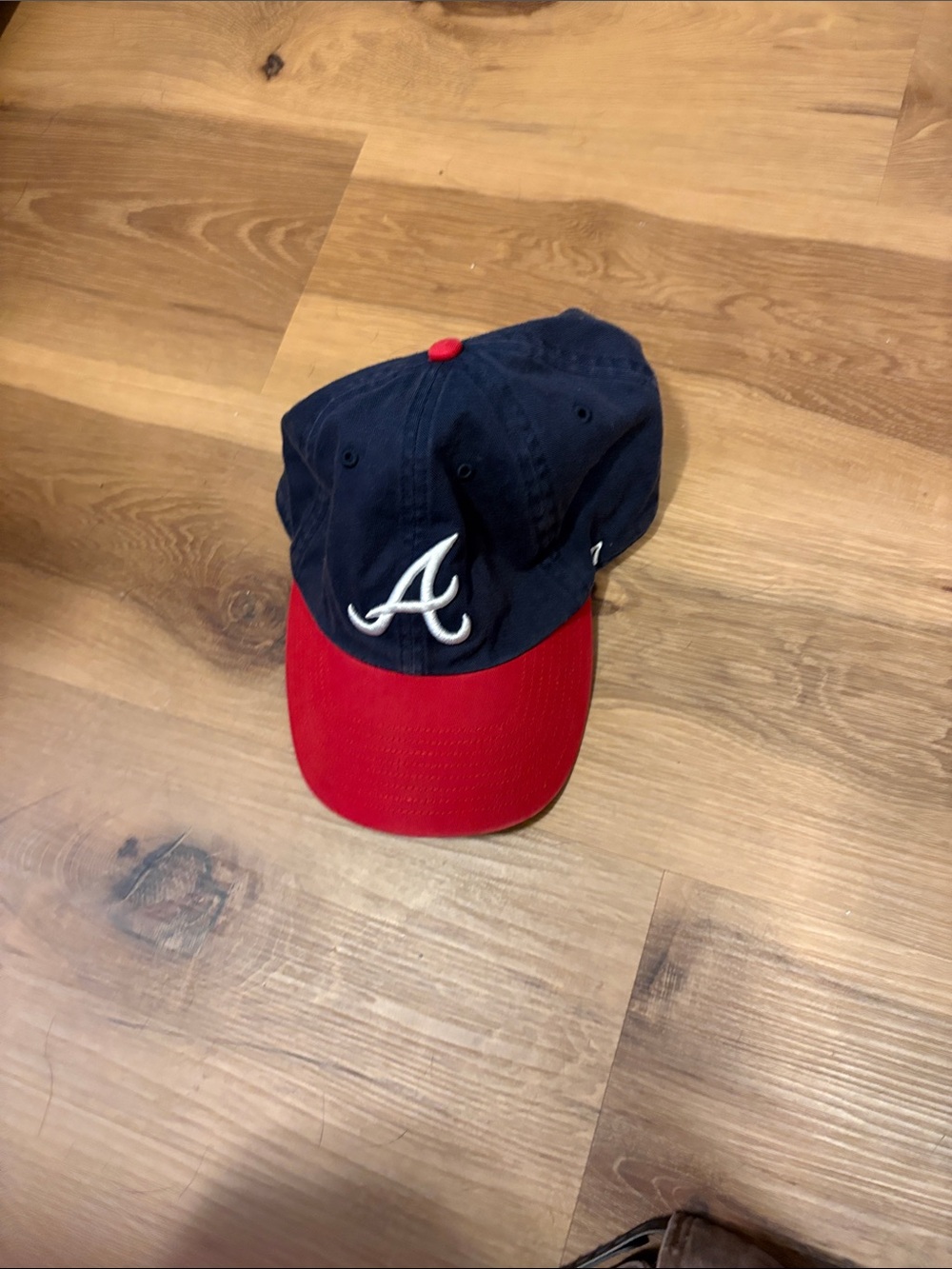 47 Brand Navy and Red Baseball Cap with White 'A' Logo
